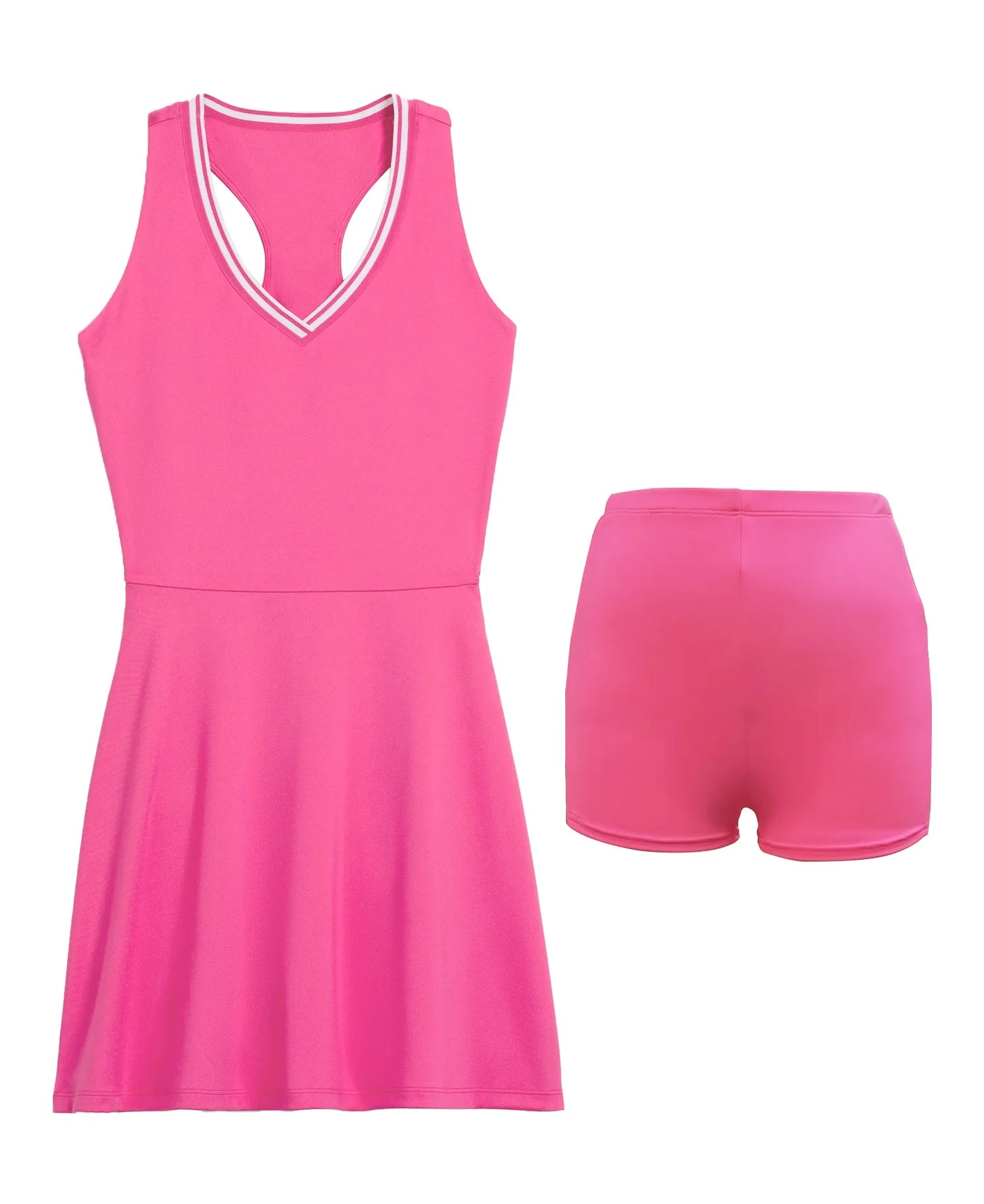 No. 2 Dress, Golf Dress, V-Neck, Preppy, Sleeveless, Dry Fit, Under Shorts
