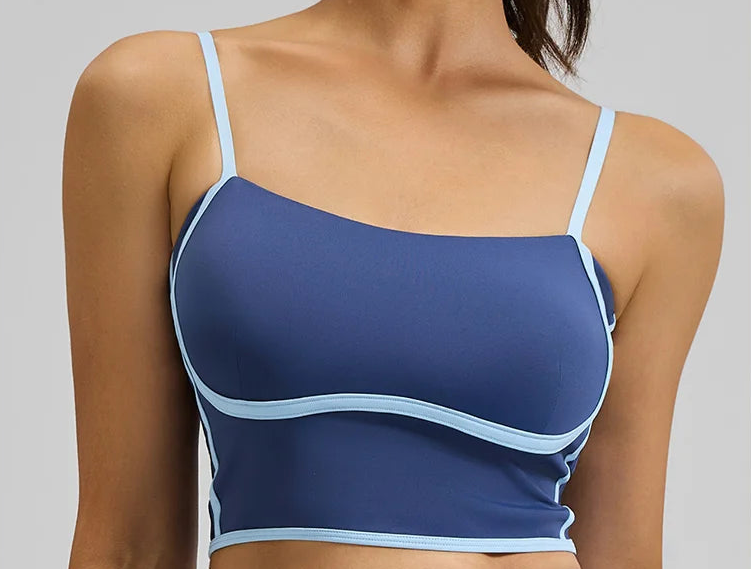 No. 3 Tank Top, Line Up, Sweet Heart Design Bodice, Cropped Length