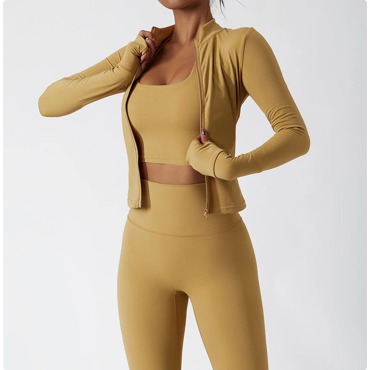 No. 1 Jacket, Yoga, Long Sleeve, Seamless, Smoothing, Butter Feel, Slim Fit