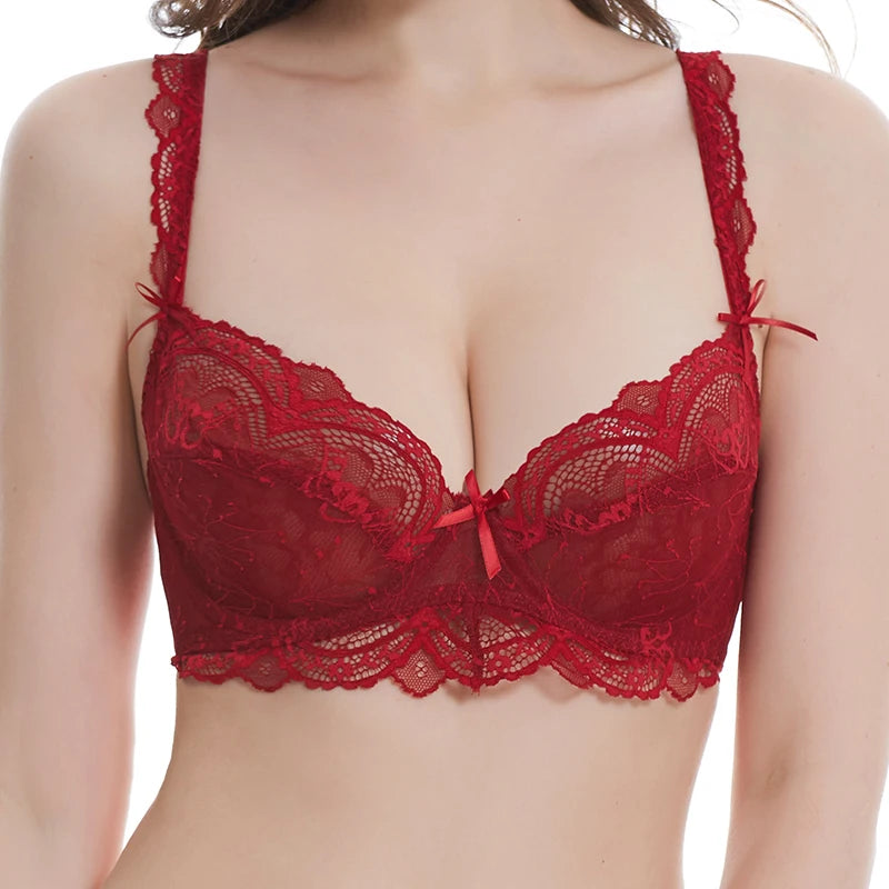 No. 7, Lingerie Bra, Coquette, French Lace Bralette, Removable Pads