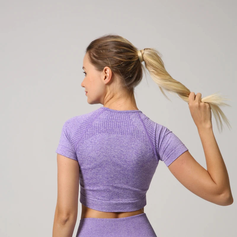 No. 3 Short Sleeve Shirt, Moisture Wicking, Cross Training, Cropped, Short Sleeve