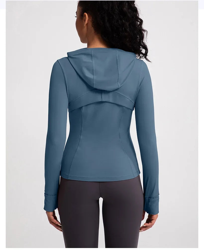 No. 4 Jacket, Hooded Jacket, Hood, Zipper Pockets, Dry Fit, Cross Training