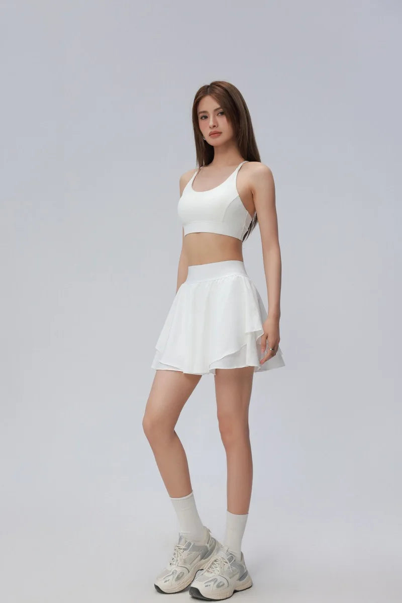 No. 1 Tennis Skirt, High Waisted, Easy Flow, Relaxed, With Under Short and Pocket