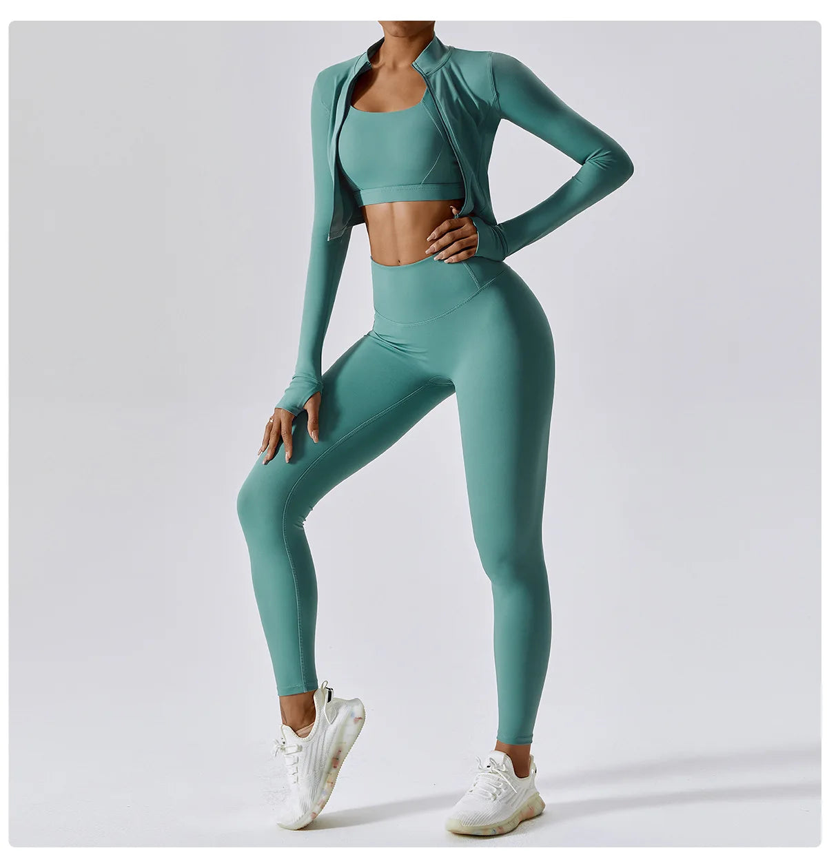 No. 2 Jacket, Super Cropped, Piping Along Curves, Slim Fit, Full Zip