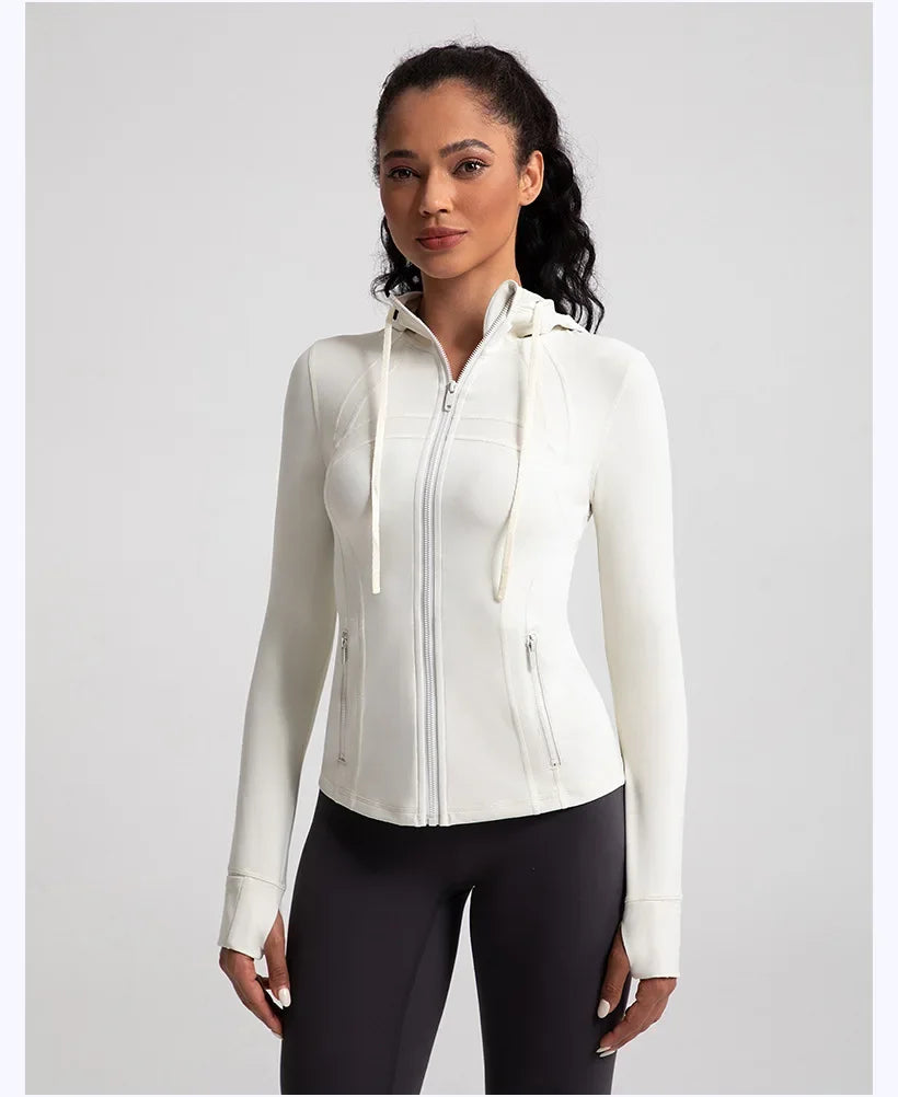 No. 4 Jacket, Hooded Jacket, Hood, Zipper Pockets, Dry Fit, Cross Training