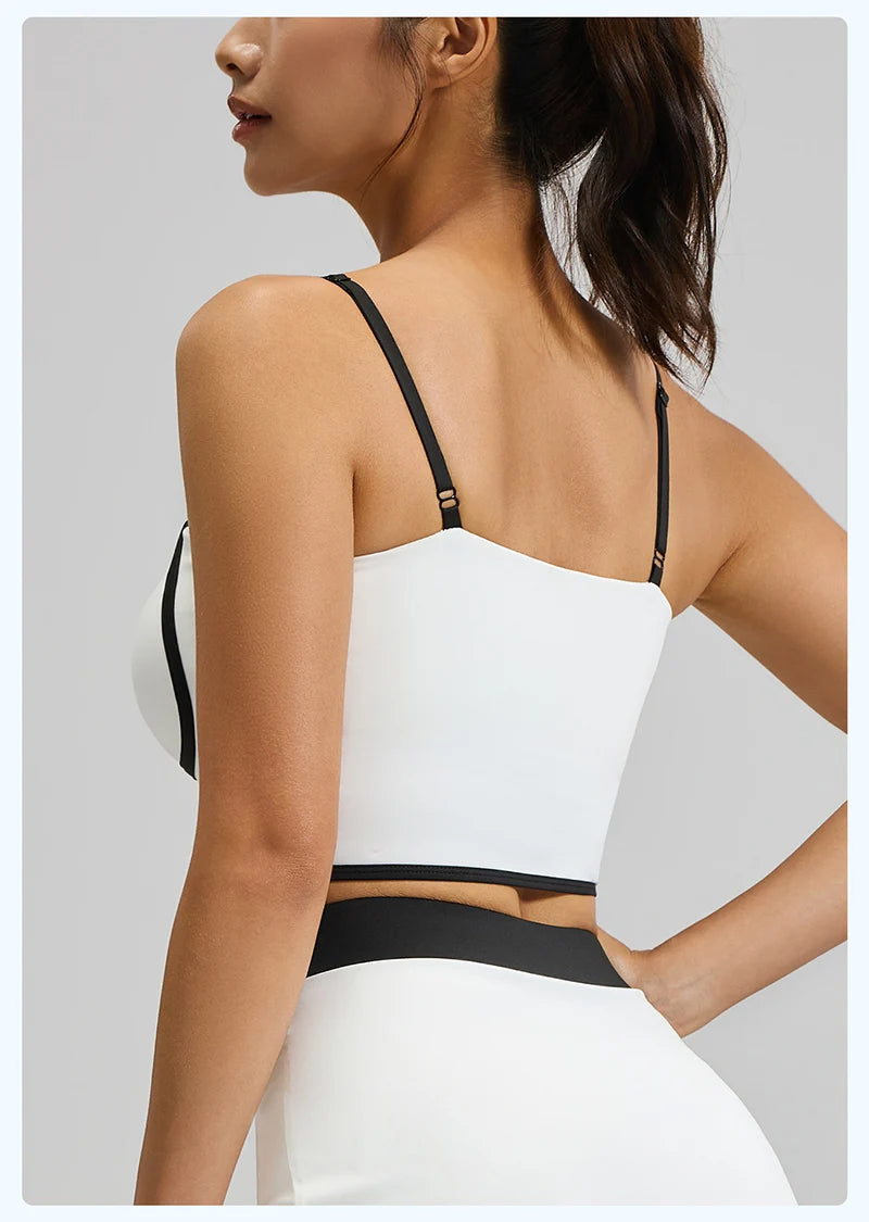 No. 3 Tank Top, Line Up, Sweet Heart Design Bodice, Cropped Length