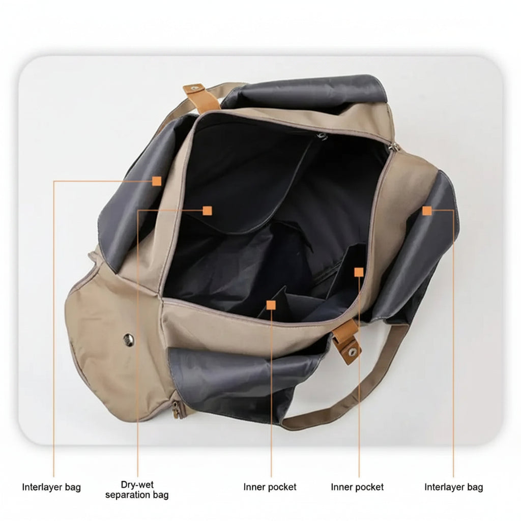 No. 2 Tote, Carry All, Full Zip, Separate Ventilated Shoe Compartment, Yoga Mat Holder