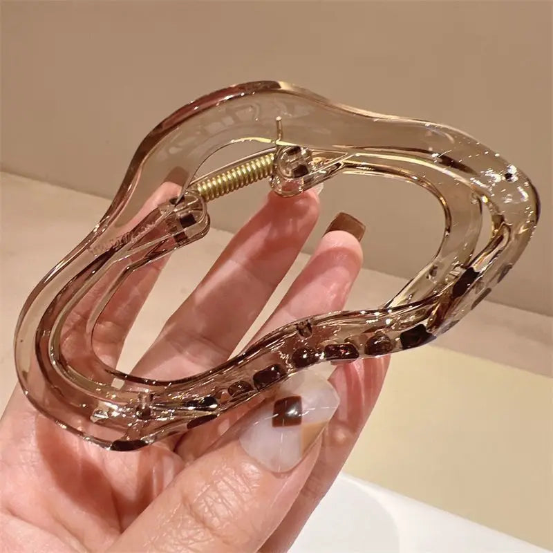 No. 7 Accessory, Hollow, Transparent Hair Claw, Barrette, Hair Clip