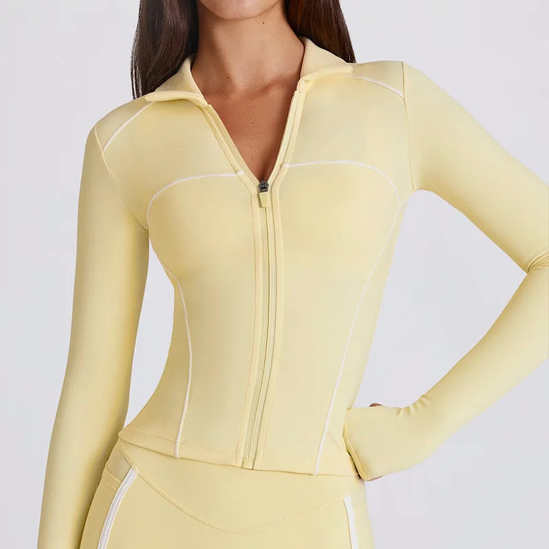 No. 5 Matching Set, 2PC Line Up Long Sleeve Micro Short Set