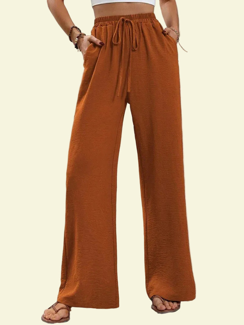 No. 7 Loungewear Pant, Resort, Casual, Trouser, Wide Leg, High Waist