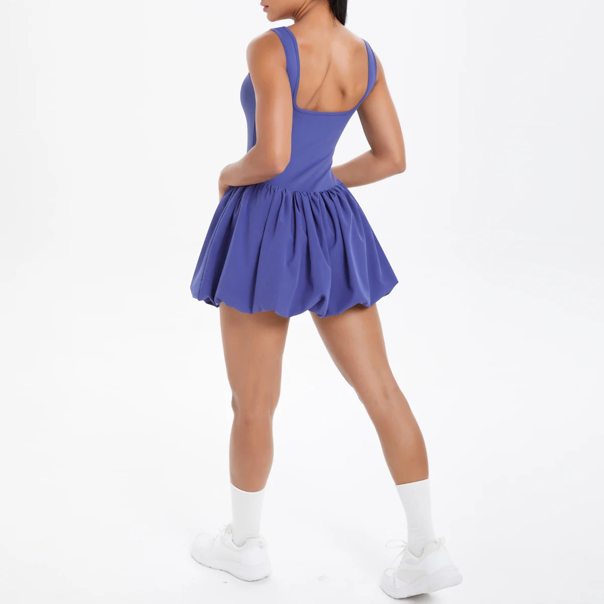 No. 4 Dress, Buttery, Tennis Dress, Bubble Skirt, Scoop Neck, True Fit Straps, Under Shorts