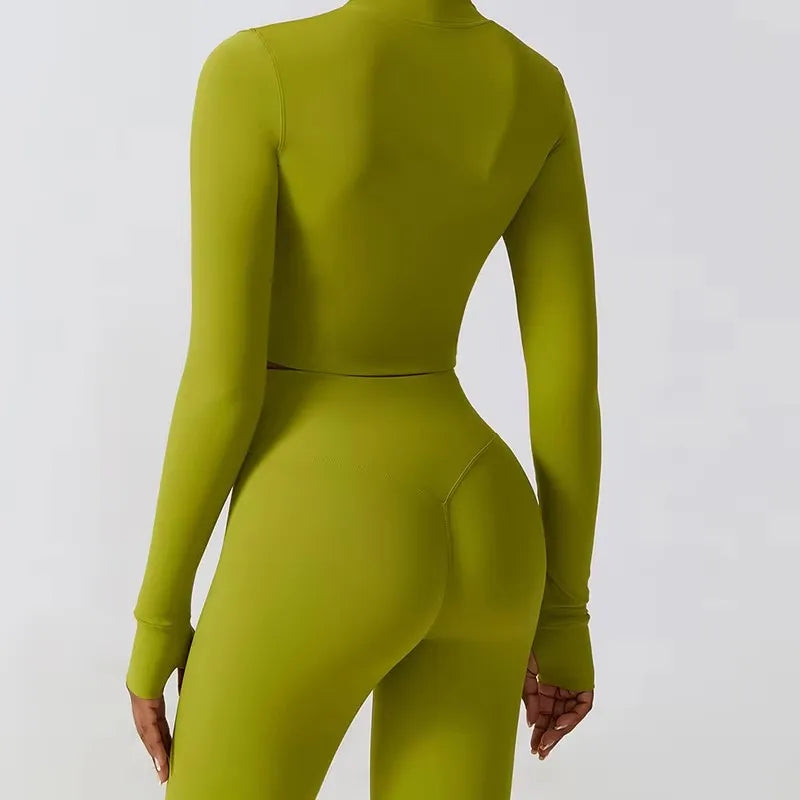No. 2 Jacket, Super Cropped, Piping Along Curves, Slim Fit, Full Zip