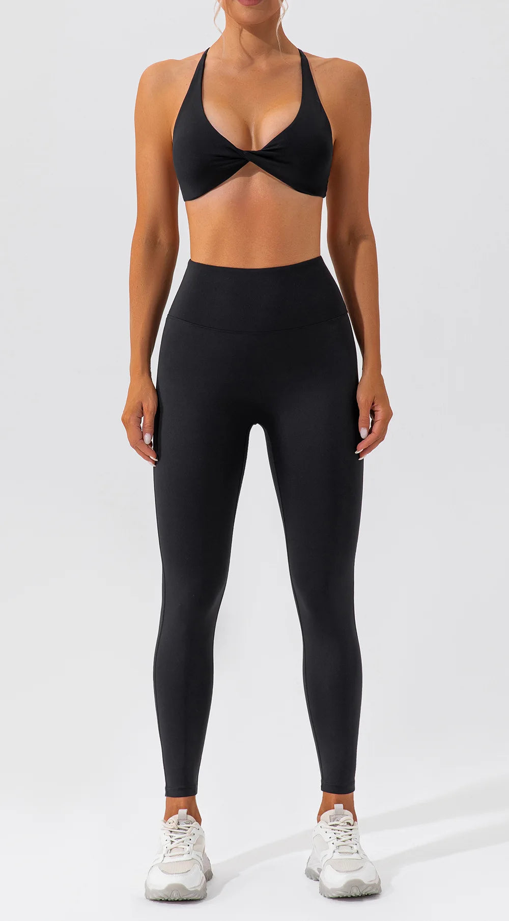 No. 1 Sports Bra, Twisted Cup Neckline, Criss Cross, Strappy Back Horizon
