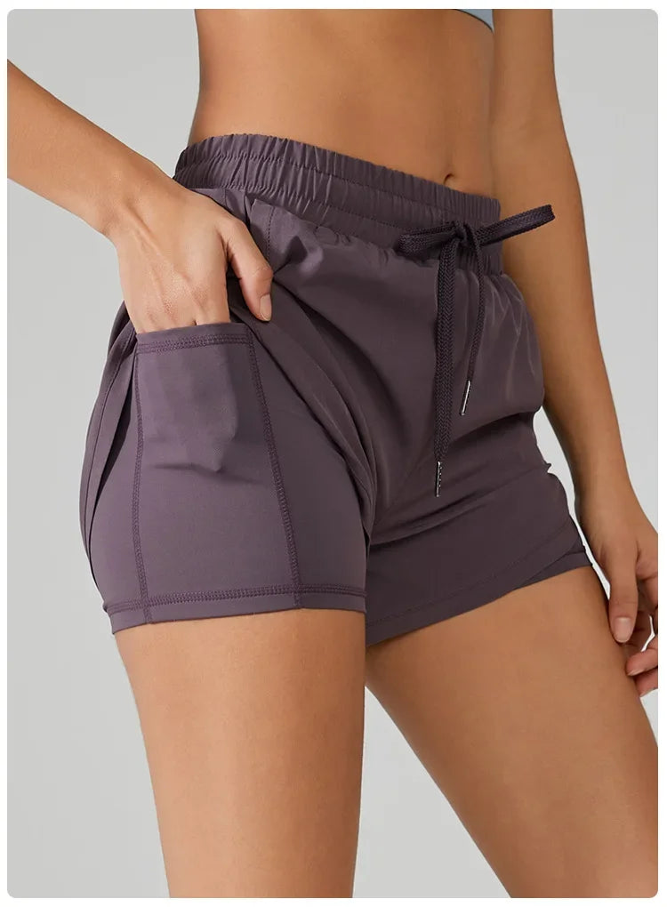 No. 5 Shorts, Athletic, Dry Fit, Lined, Under Shorts With Pocket, Draw String