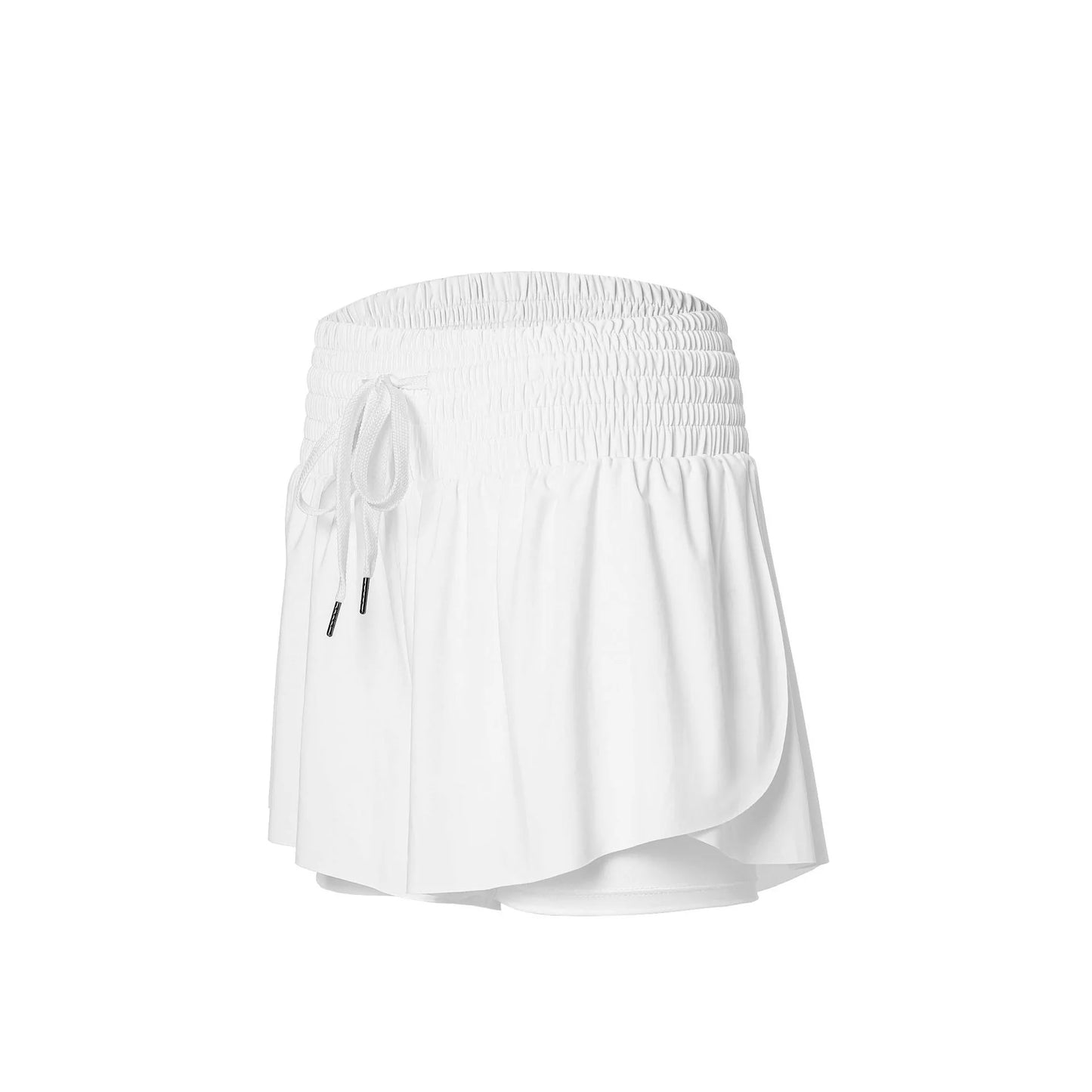 No. 5 Shorts, Breeze 2-in-1 Flow Shorts, Flowy Outer layer, Built-In Shorts With Pocket, Wide Smocked Waistband