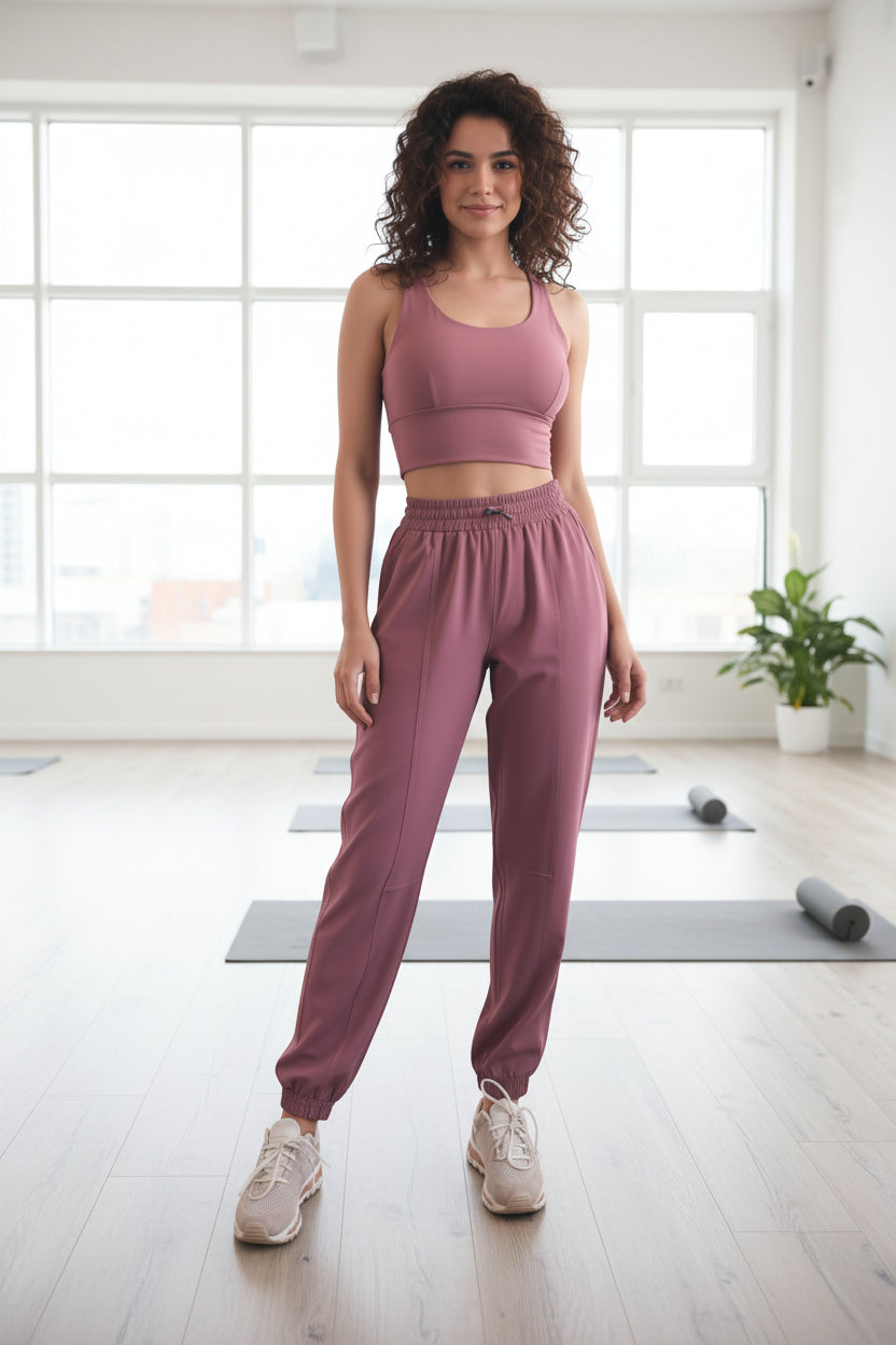 No. 6 Loungewear Pant, High Waisted, Studio Pant, Draw String, Joggers