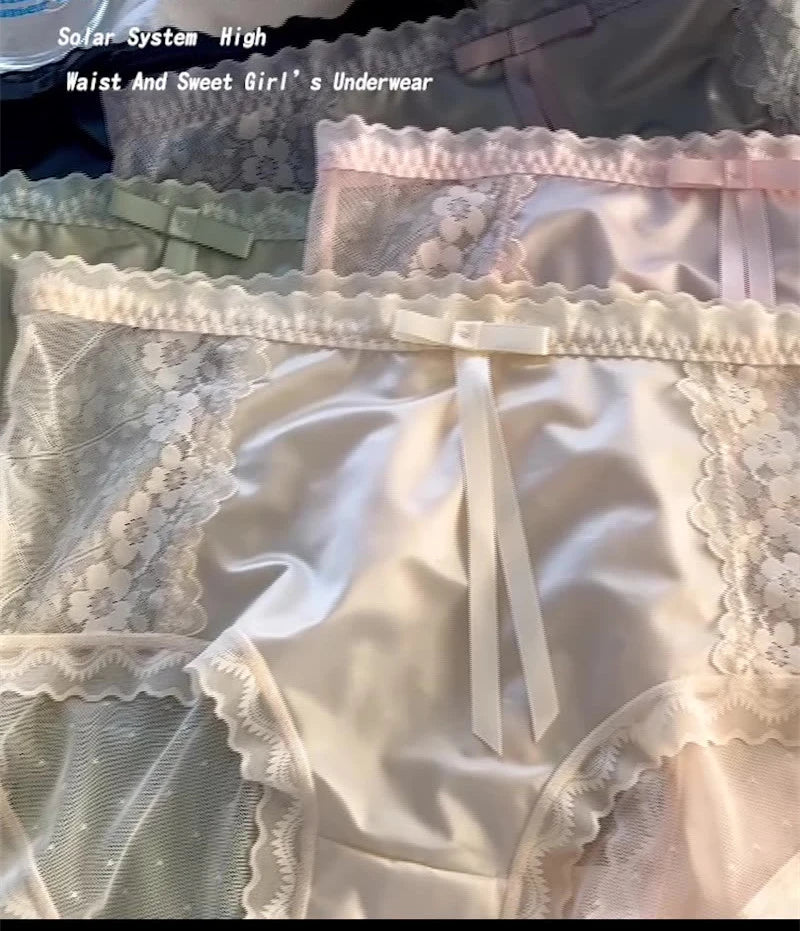 No. 7 Lingerie Panty, Full Coverage, High Waist, Brief, Sheer, Silky, Coquette, Plus Size Only