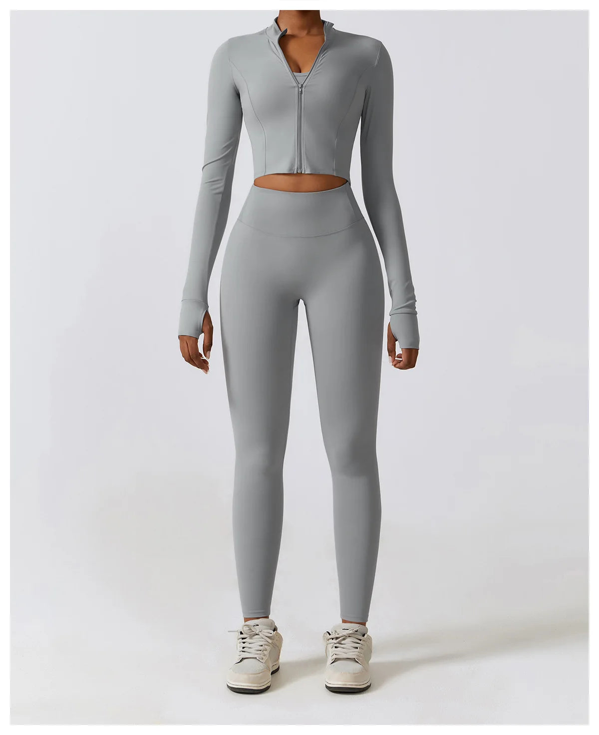 No. 2 Jacket, Super Cropped, Piping Along Curves, Slim Fit, Full Zip