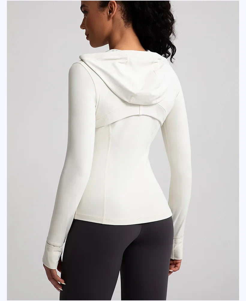 No. 4 Jacket, Hooded Jacket, Hood, Zipper Pockets, Dry Fit, Cross Training