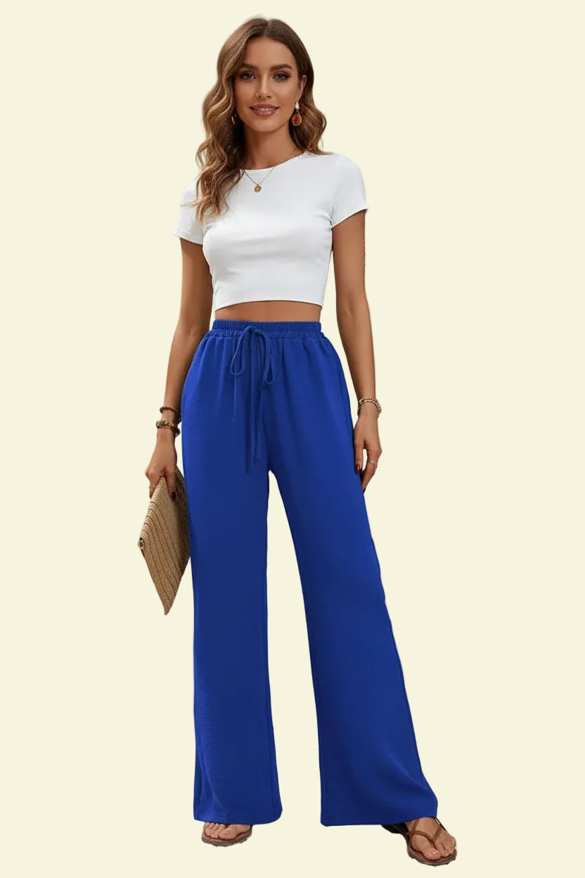 No. 7 Loungewear Pant, Resort, Casual, Trouser, Wide Leg, High Waist