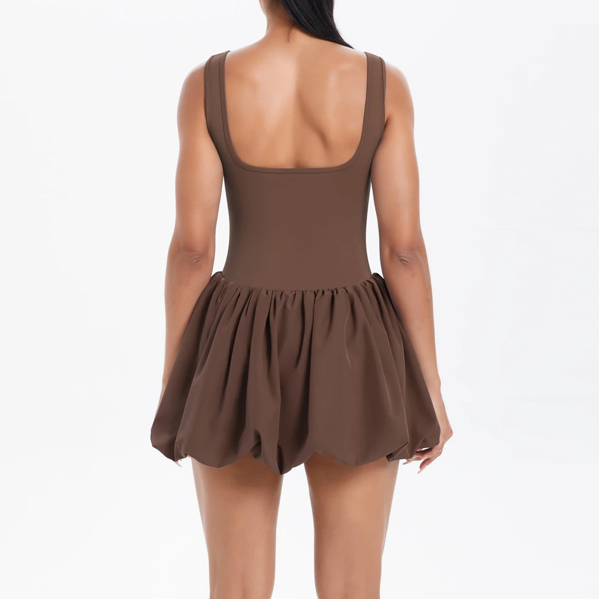 No. 4 Dress, Buttery, Tennis Dress, Bubble Skirt, Scoop Neck, True Fit Straps, Under Shorts