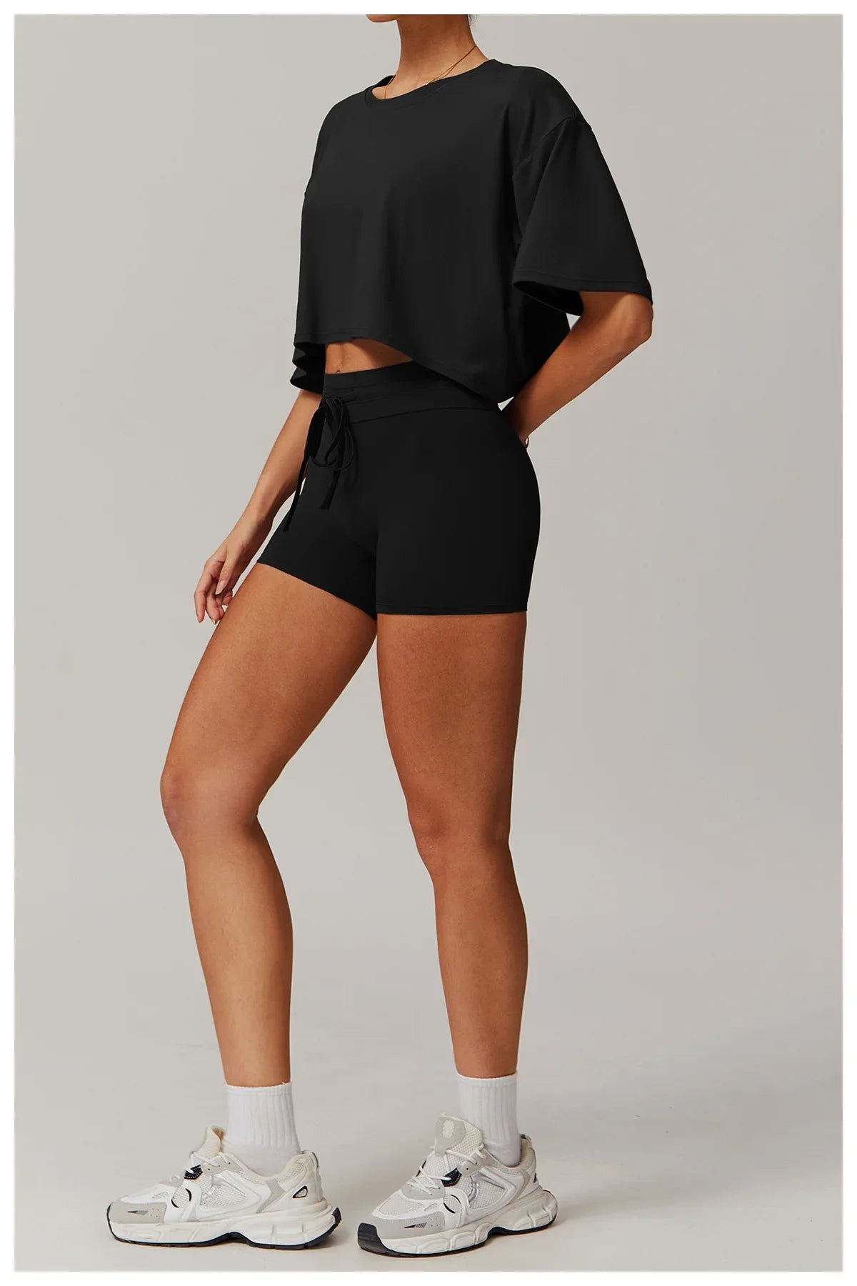 No. 1 Short Sleeve Shirt, Oversized, Crop Top, Relaxed Fit, Soft Essential