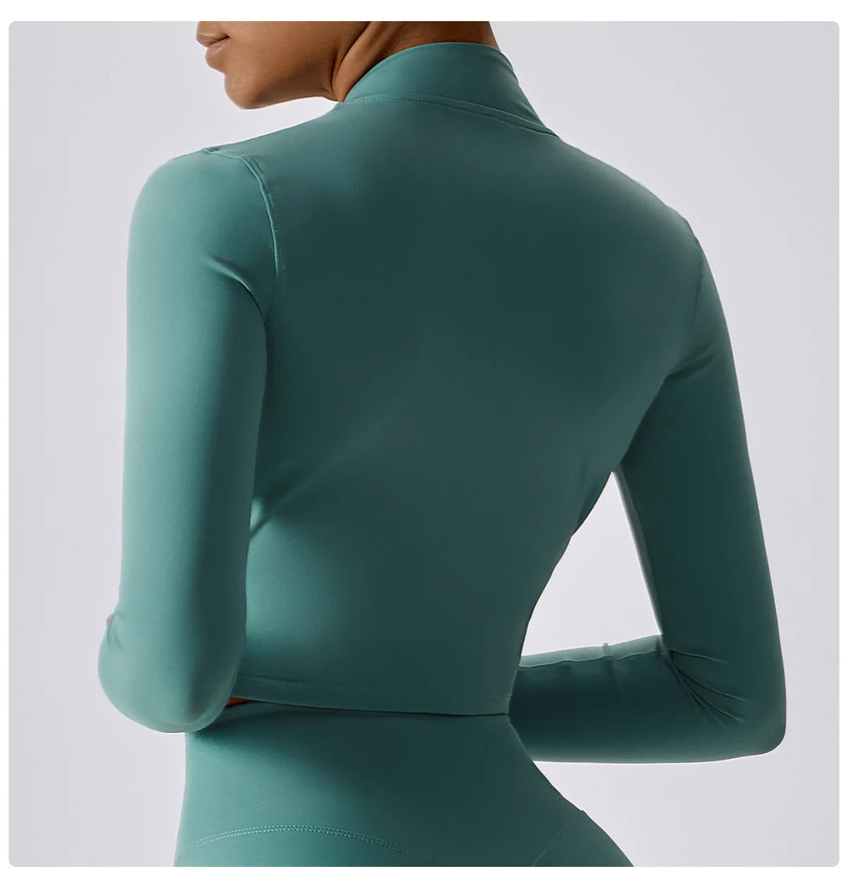 No. 2 Jacket, Super Cropped, Piping Along Curves, Slim Fit, Full Zip
