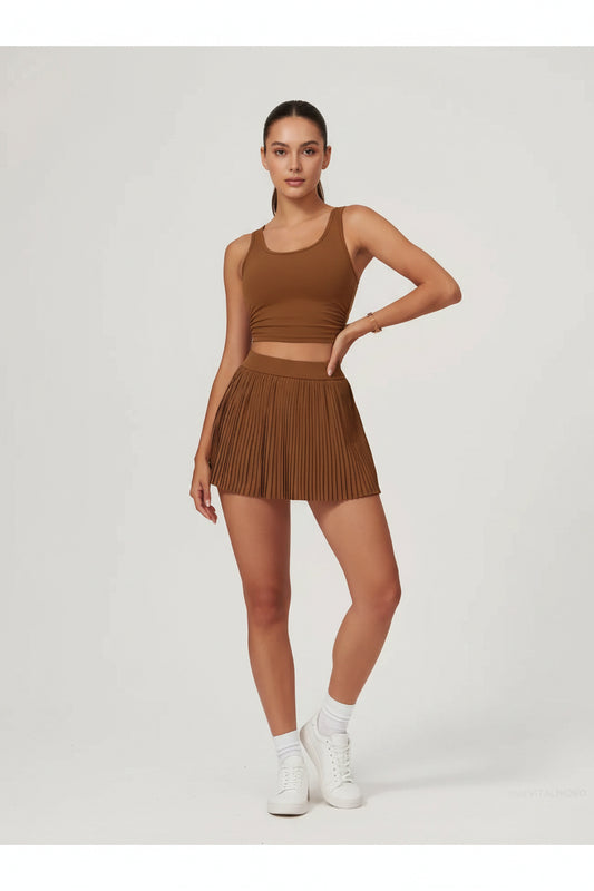 No. 4 Tennis Skirt, Tightly Pleated, Mini Length, Under Short With Pocket