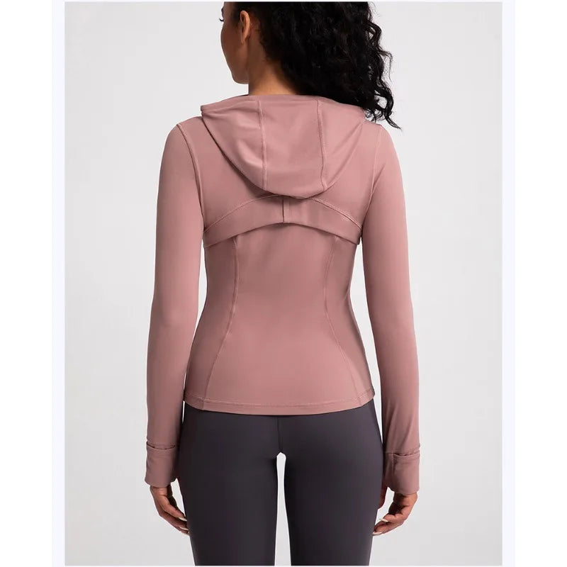 No. 4 Jacket, Hooded Jacket, Hood, Zipper Pockets, Dry Fit, Cross Training