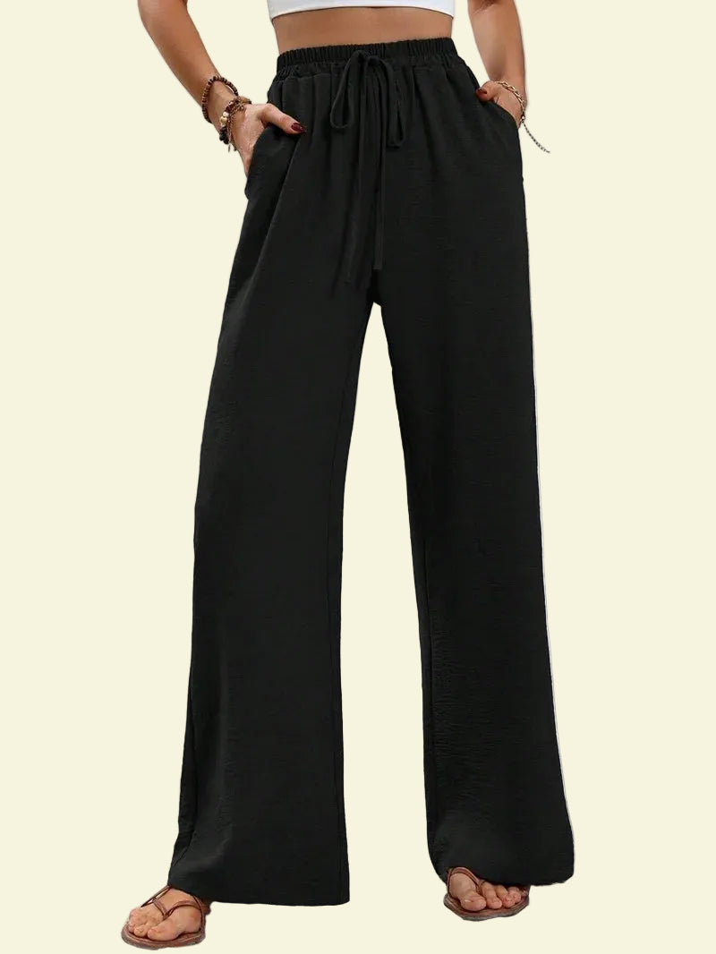 No. 7 Loungewear Pant, Resort, Casual, Trouser, Wide Leg, High Waist