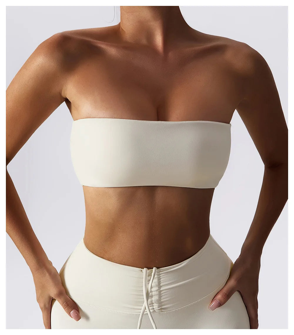 No. 3 Sports Bra, Strapless Bandeau, True Fit, Built in Padding