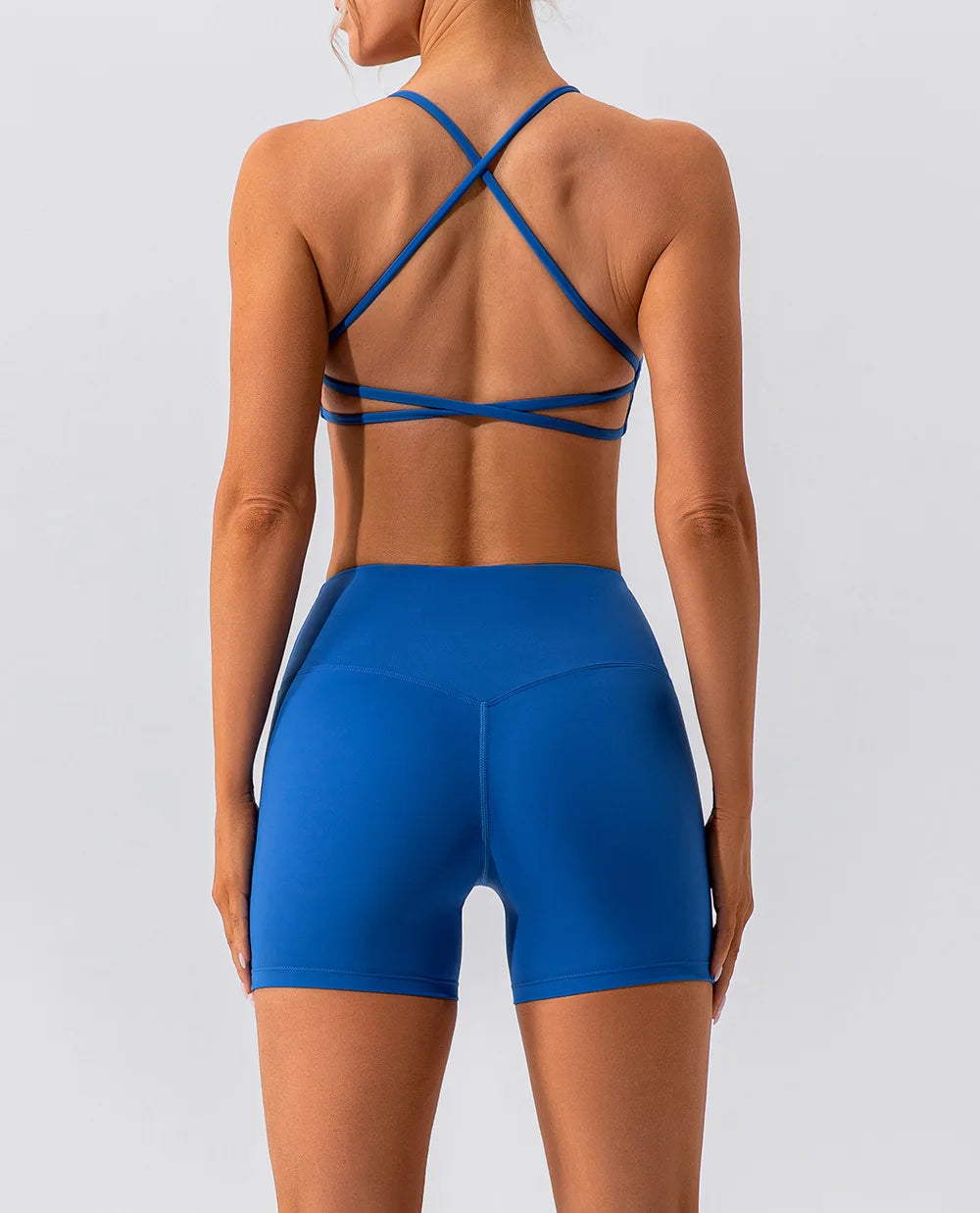 No. 1 Sports Bra, Twisted Cup Neckline, Criss Cross, Strappy Back Horizon