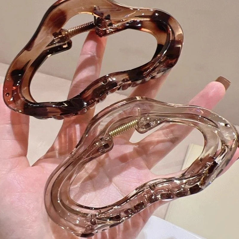 No. 7 Accessory, Hollow, Transparent Hair Claw, Barrette, Hair Clip