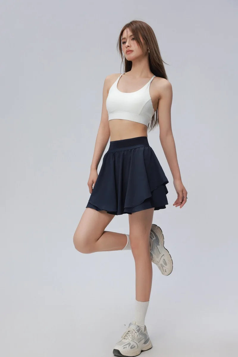 No. 1 Tennis Skirt, High Waisted, Easy Flow, Relaxed, With Under Short and Pocket