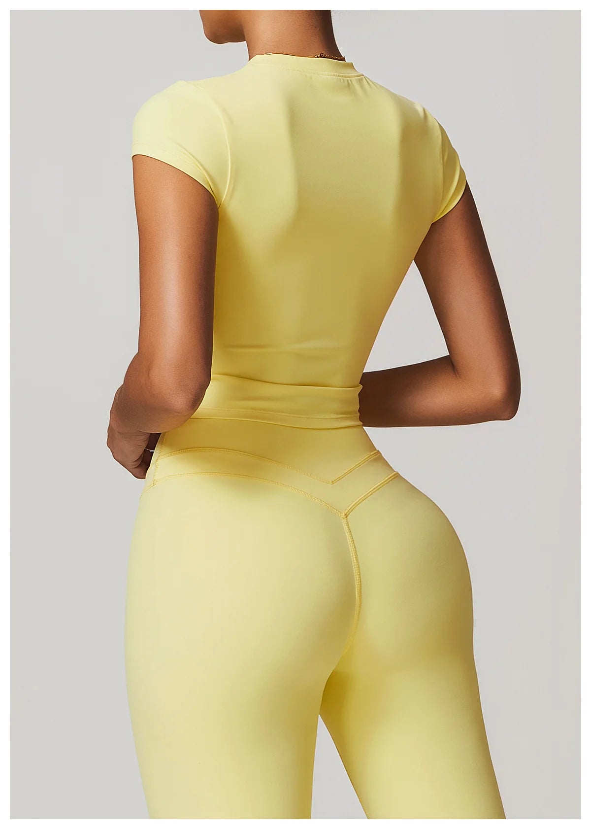 No. 2 Short Sleeve Shirt, Cross Training, Baby Doll Cut, Slim Fit, Waist Grazing Length, Dry Fit, Compressive