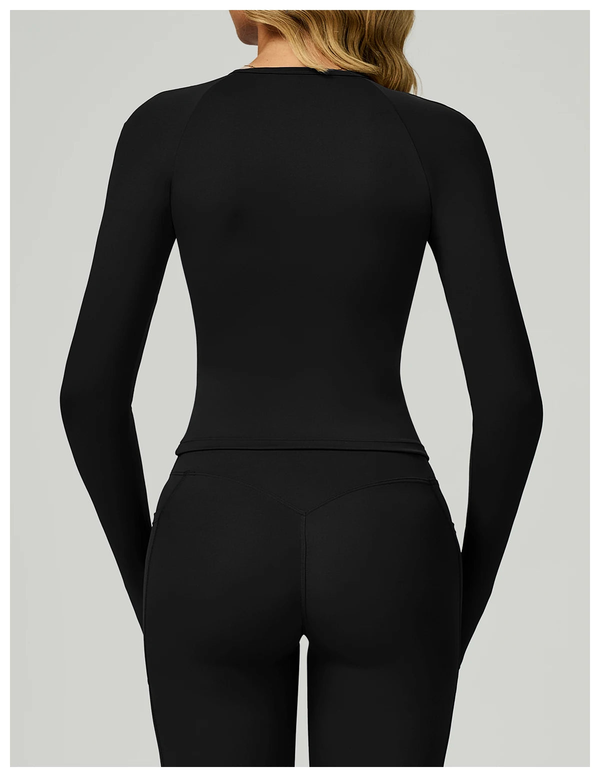 No. 6 Long Sleeve Shirt, Yummy Tummy Ruching, Athletic, Compressive, Dry Fit, Full Coverage