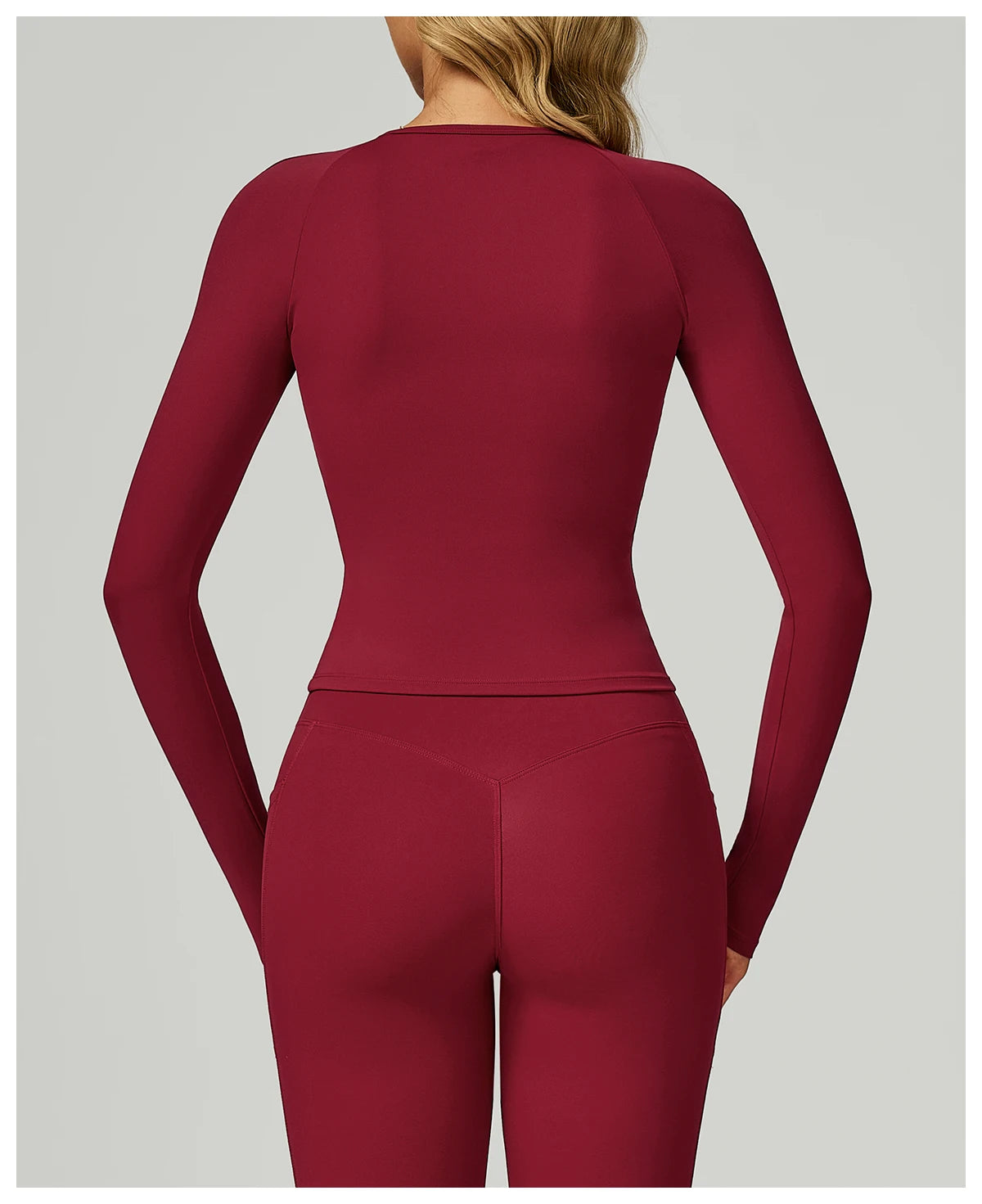 No. 6 Long Sleeve Shirt, Yummy Tummy Ruching, Athletic, Compressive, Dry Fit, Full Coverage