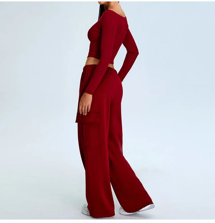 No. 2 Long Sleeve Shirt, Bare Shoulder, Boat Neckline, 4 Way Stretch, Soft Essential