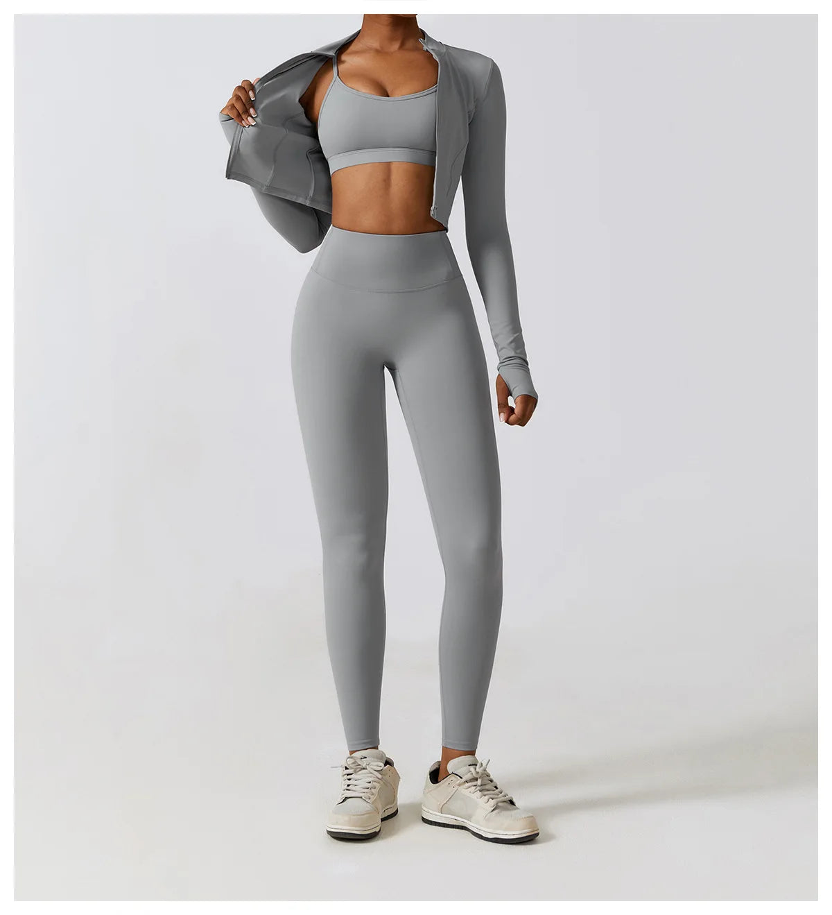 No. 2 Jacket, Super Cropped, Piping Along Curves, Slim Fit, Full Zip