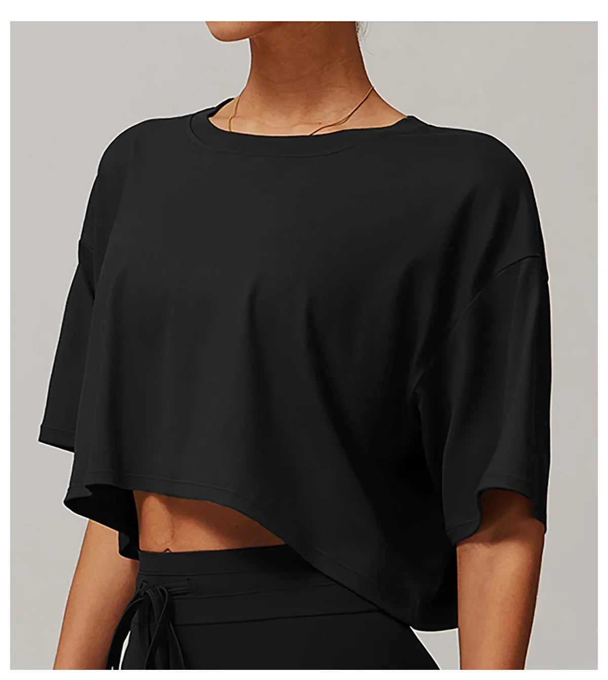 No. 1 Short Sleeve Shirt, Oversized, Crop Top, Relaxed Fit, Soft Essential