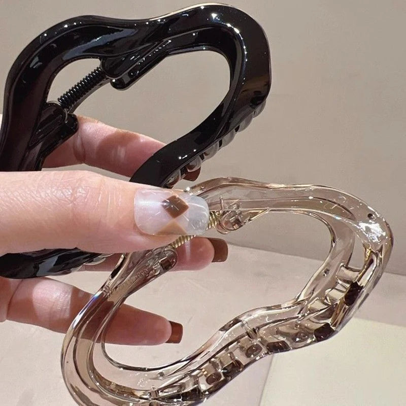 No. 7 Accessory, Hollow, Transparent Hair Claw, Barrette, Hair Clip