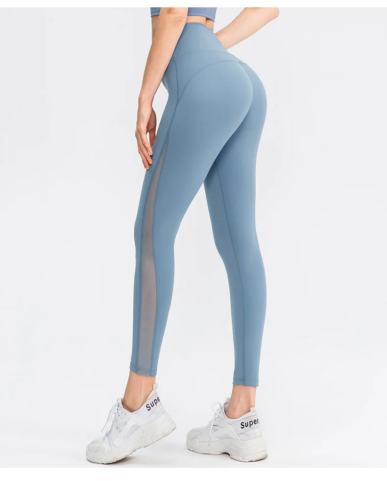 No. 5 Legging, Airlift Mesh Panel, High-Waist, Seamless, Athletic, Compressive