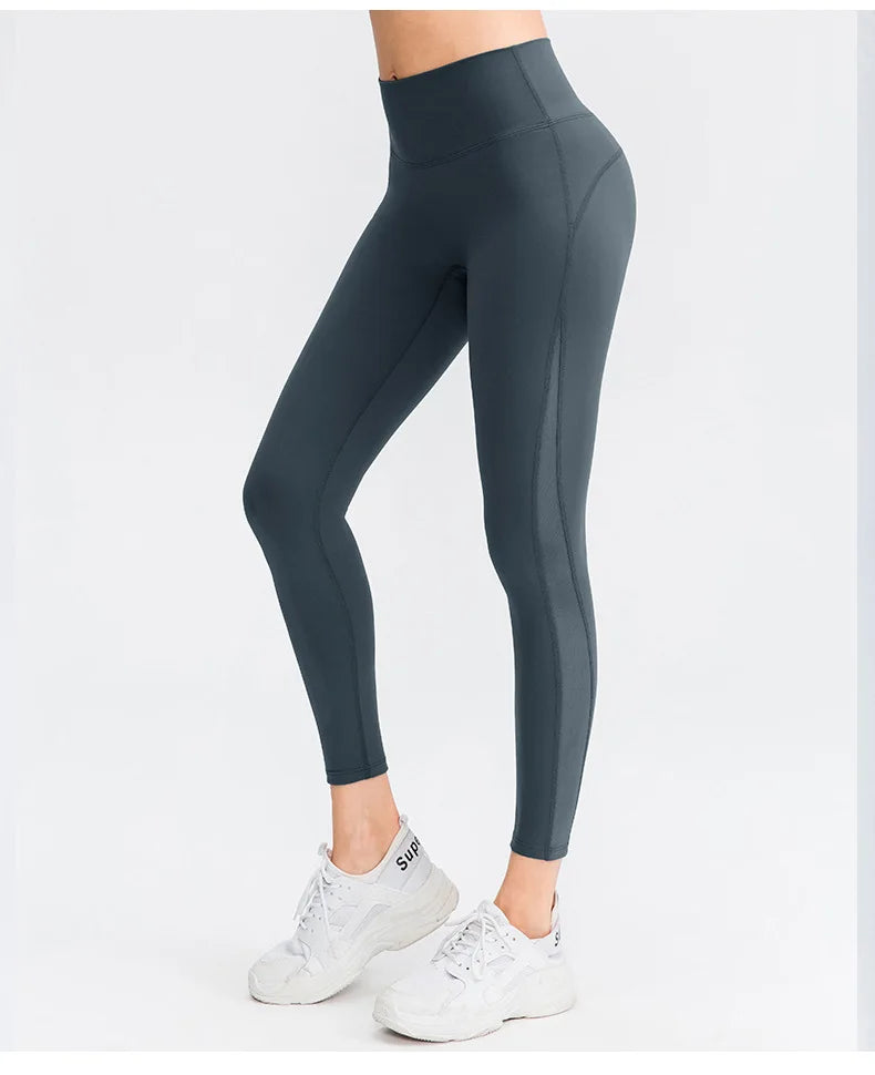 No. 5 Legging, Airlift Mesh Panel, High-Waist, Seamless, Athletic, Compressive