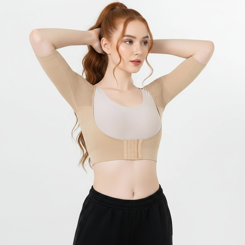 No. 5 Shape Wear, Posture Corrector, Arm/Back Compression, Short Sleeve, Open Bust