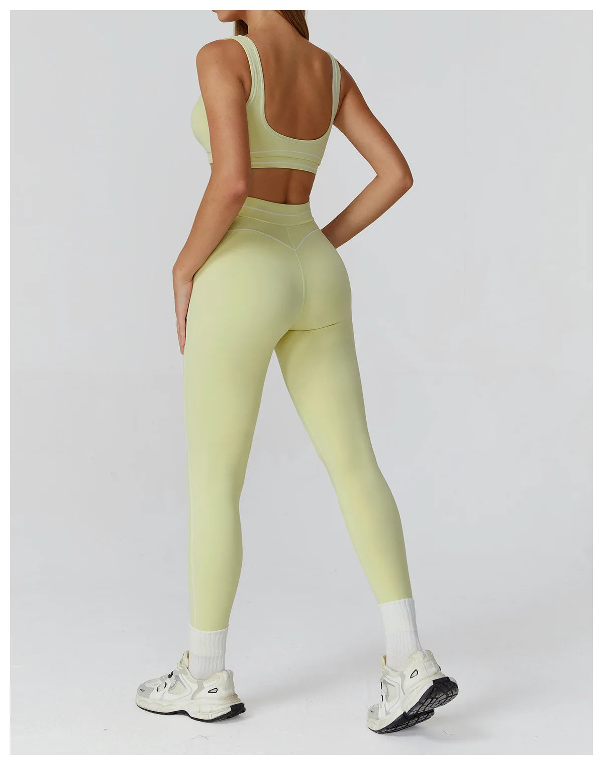 No. 6 Legging, Heart Throb Piping, Statement Comfort Waistband, No Front Seam, Butter Soft