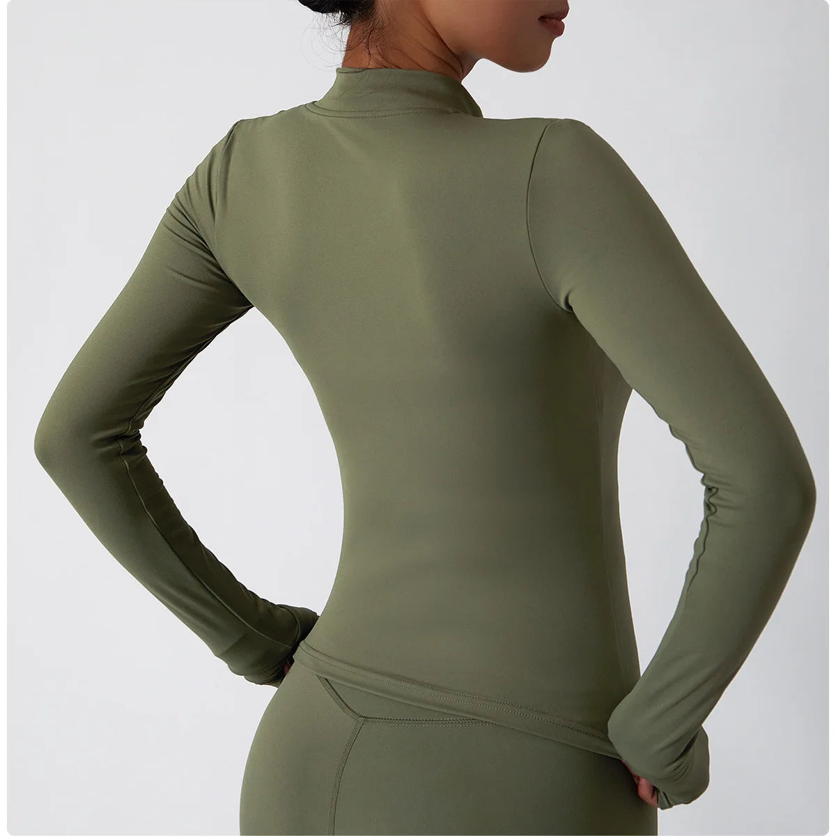 No. 1 Jacket, Yoga, Long Sleeve, Seamless, Smoothing, Butter Feel, Slim Fit