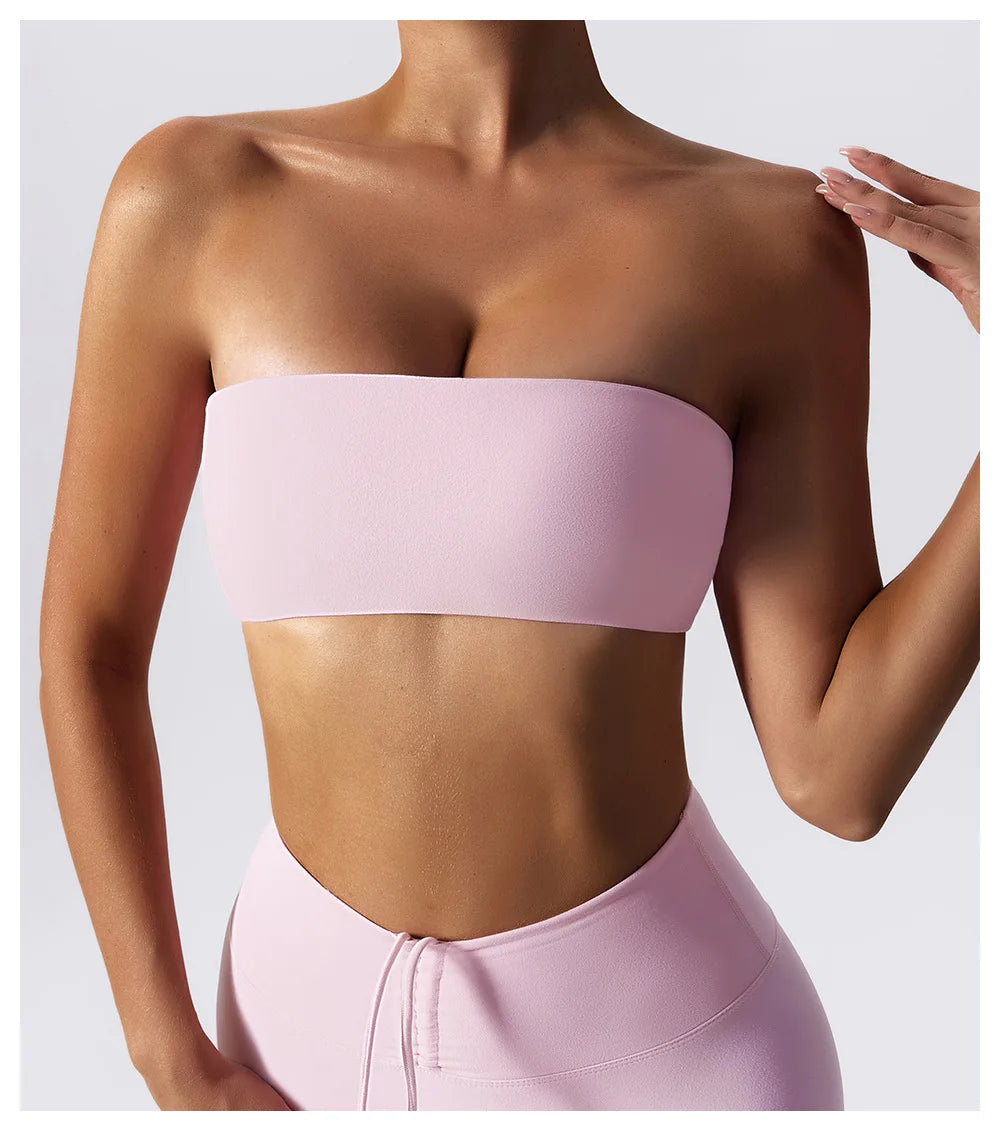 No. 3 Sports Bra, Strapless Bandeau, True Fit, Built in Padding
