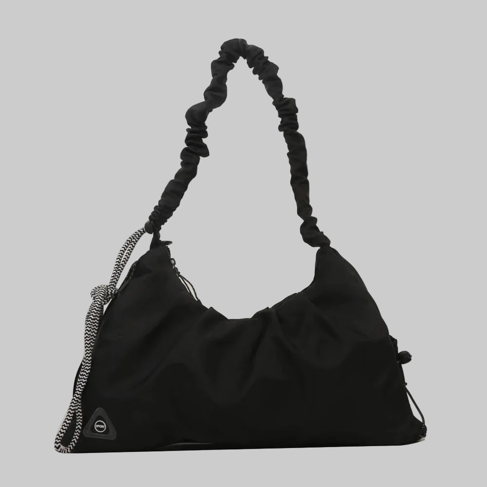No. 7 Tote, Yoga Mat Lifestyle Tote, Ruched Adjustable Shoulder Strap, Shoe Compartment, Waterproof