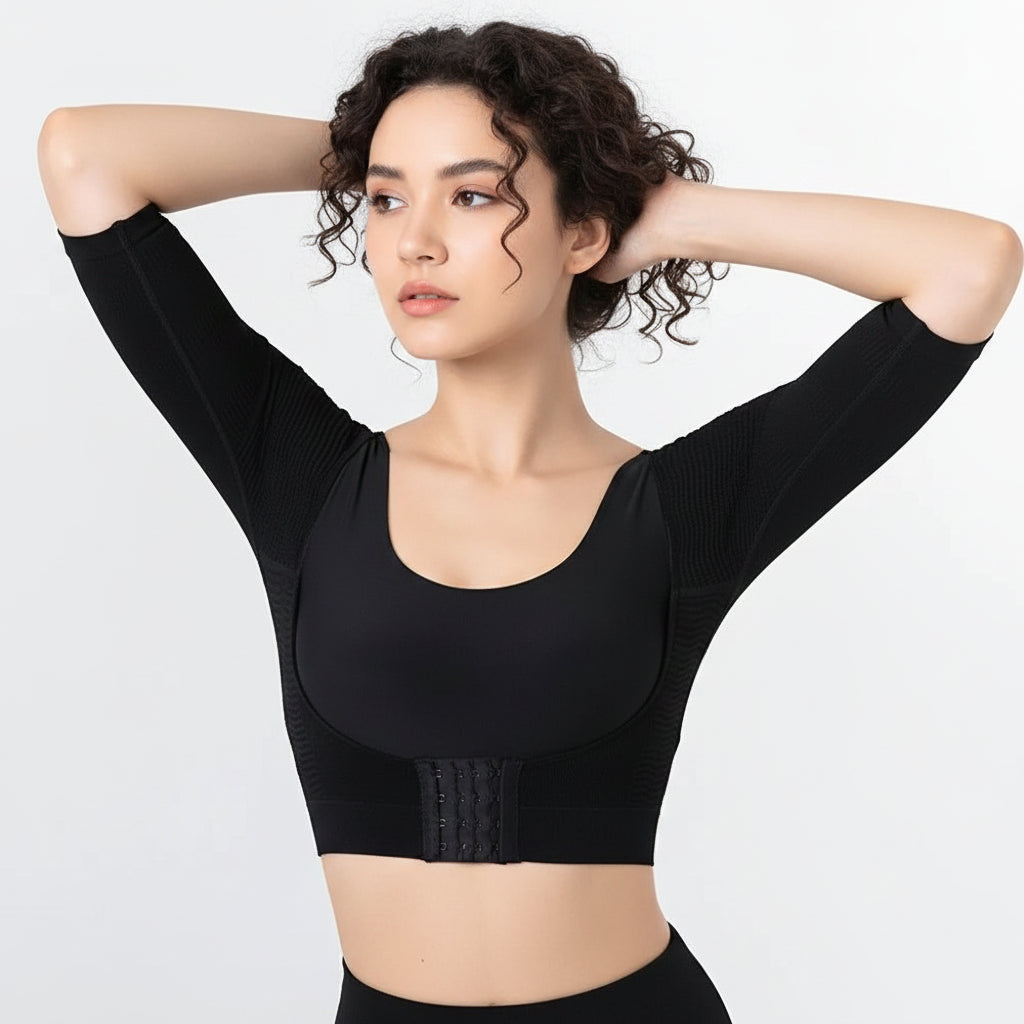 No. 5 Shape Wear, Posture Corrector, Arm/Back Compression, Short Sleeve, Open Bust