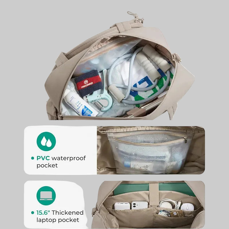 No. 3 Tote, Court-to-Studio Quilted Duffel, Dedicated Racket Storage, Separate Shoe Compartment